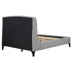 Mosby Upholstered Queen Wingback Bed Grey - 306021Q
