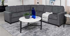 Georgina 4-piece Upholstered Modular Sectional Steel Grey - 551701-SET
