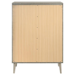 Ramon 5-drawer Bedroom Chest Metallic Sterling - 222705