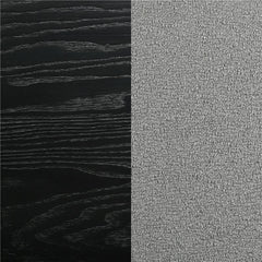 Arini Upholstered Queen Panel Bed Black and Grey - 224331Q