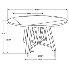 Athens 7-piece Counter Height Dining Set Barn Grey - 109858-S7