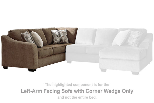 Graftin Left-Arm Facing Sofa with Corner Wedge - 9110248
