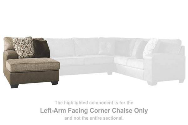 Abalone Left-Arm Facing Corner Chaise - 9130216