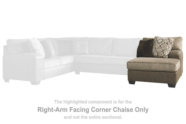 Abalone Right-Arm Facing Corner Chaise - 9130217