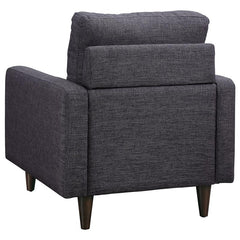 Watsonville Upholstered Track Arm Tufted Accent Chair Grey - 552003
