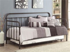Livingston Metal Twin Daybed with Trundle Dark Bronze - 300398