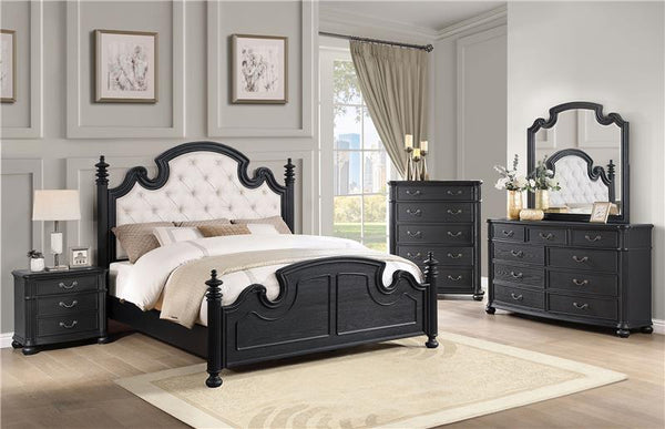Celina 3-drawer Nightstand Black - 224762