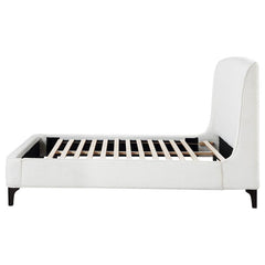 Mosby Upholstered Queen Wingback Bed Snow - 306020Q