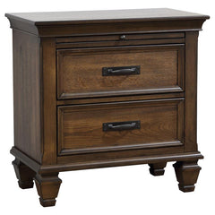 Franco 4-piece California King Bedroom Set Burnished Oak - 200971KW-S4
