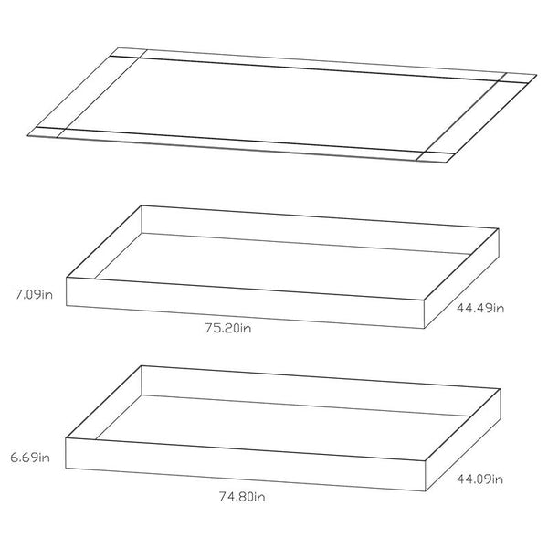 Morgan Metal Twin Over Twin Bunk Bed Blue - 2256B
