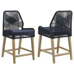 Nakia Woven Rope Back Counter Height Stools (Set of 2) - 110036