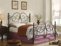 London Metal Queen Open Frame Bed Dark Bronze - 300258Q