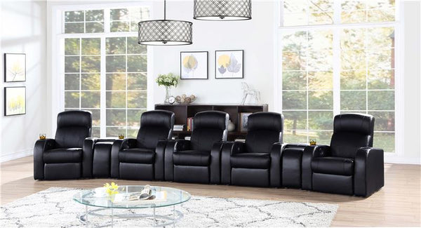 Cyrus 7-piece Upholstered Home Theater Seating - 600001-S5B