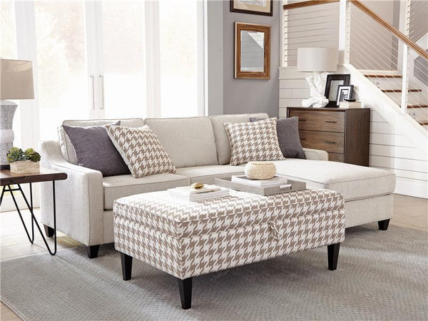 Mcloughlin Upholstered Sloped Arm Sectional Sofa Platinum - 501840
