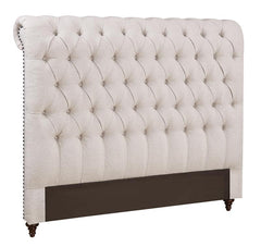 Devon Upholstered California King Panel Headboard Beige - 300525KWB1