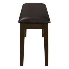 Guillen 5-piece Dining Set with Bench Cappuccino and Dark Brown - 150232