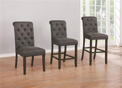 Balboa Tufted Back Bar Stools Grey and Rustic Brown (Set of 2) - 193179