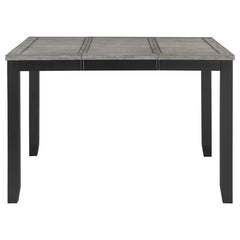 Elodie 5-piece Counter Height Dining Table Set with Extension Leaf Grey and Black - 121228-S5