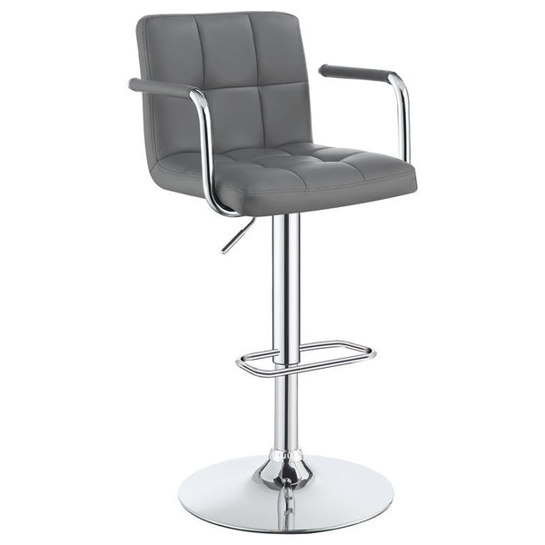 Palomar Adjustable Height Bar Stool Grey and Chrome - 121096