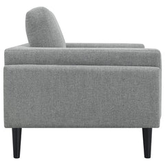 Rilynn Upholstered Track Arm Accent Chair Grey - 509526