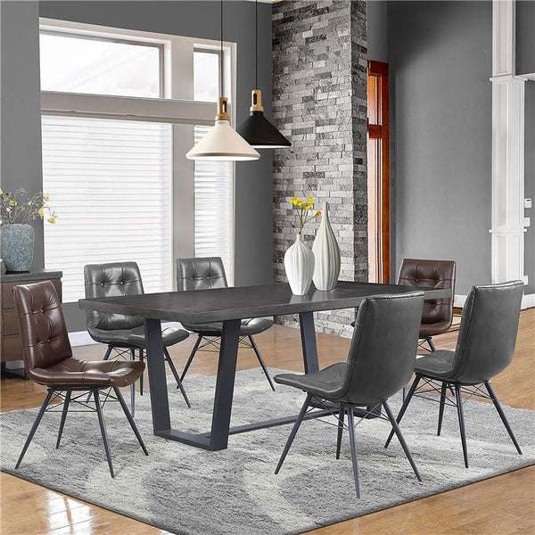 Aiken Tufted Dining Chairs Charcoal (Set of 4) - 110302