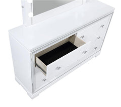 Eleanor 6-drawer Dresser with Mirror White - 223563M
