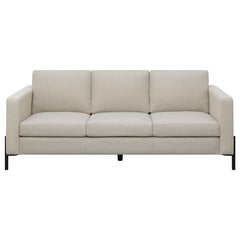 Tilly 2-piece Upholstered Track Arm Sofa Set Oatmeal - 509901-S2