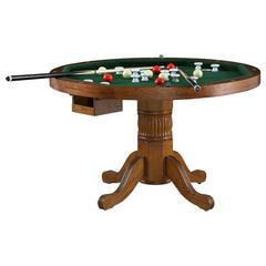 Mitchell 5-piece Game Table Set Amber and Brown - 100951-S5