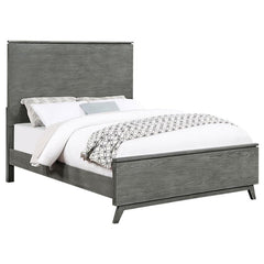 Nathan Wood Queen Panel Bed Grey - 224601Q