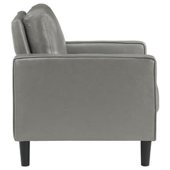 Ruth Upholstered Track Arm Accent Chair Grey - 508367