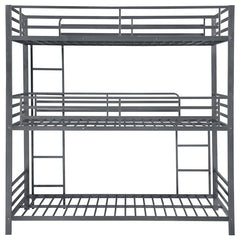 Maynard Metal Twin Triple Bunk Bed Gunmetal - 422670
