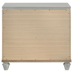 Veronica 2-drawer Nightstand Light Silver - 224722