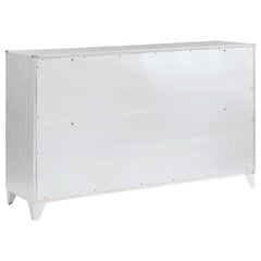 Larue 4-piece Eastern King Bedroom Set Silver - 224491KE-S4