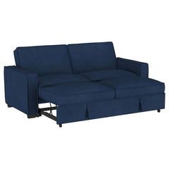 Gretchen Upholstered Convertible Sleeper Sofa Bed Navy Blue - 360240