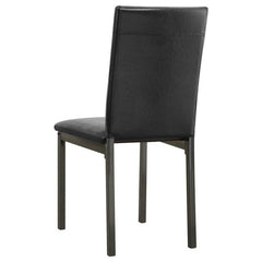 Garza 5-piece Dining Room Set Weathered Grey and Black - 100611-S5