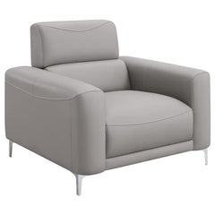 Glenmark Upholstered Track Arm Accent Chair Taupe - 509733