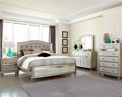 Bling Game 6-drawer Chest Metallic Platinum - 204185