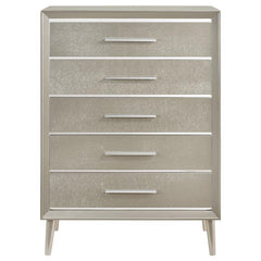 Ramon 5-drawer Bedroom Chest Metallic Sterling - 222705