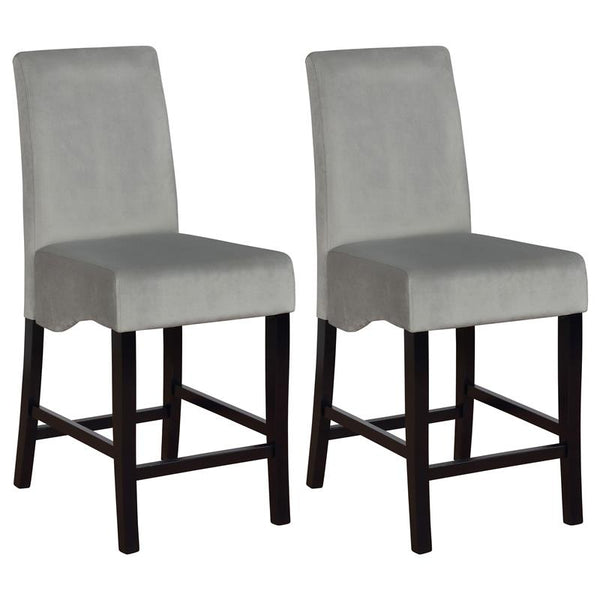 Stanton Upholstered Counter Height Chairs Grey and Black (Set of 2) - 102069GRY