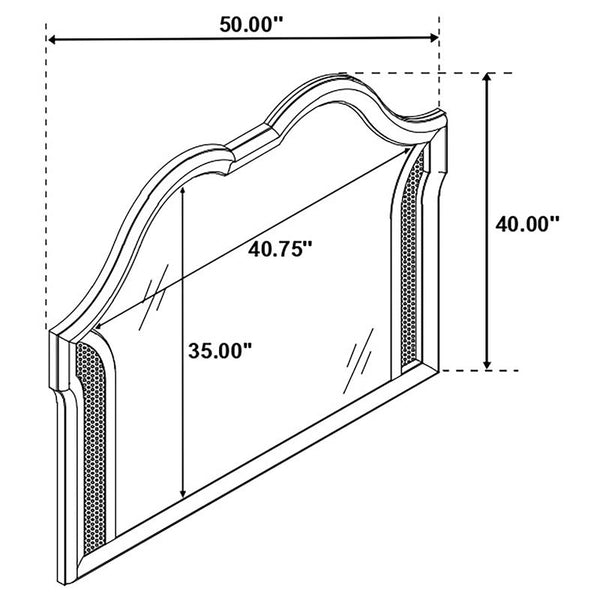 Evangeline 4-piece Eastern King Bedroom Set Silver Oak - 223391KE-S4