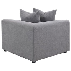 Jennifer Upholstered Corner Chair Grey - 551595
