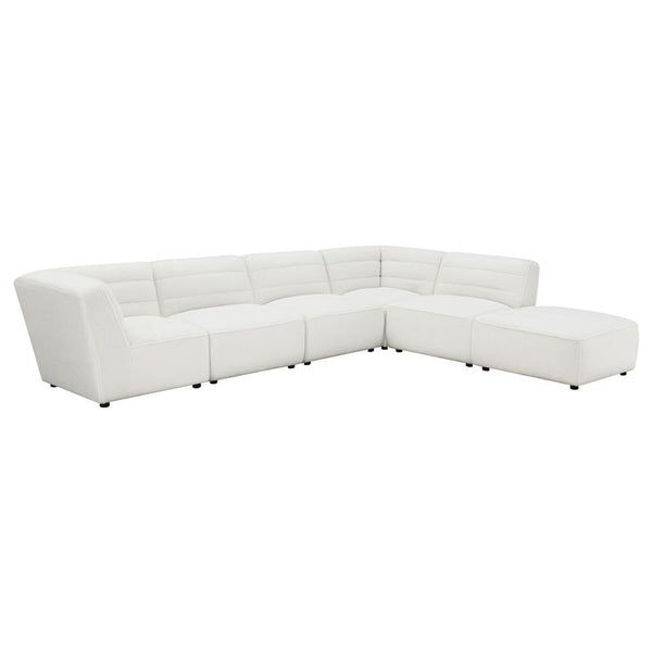 Sunny 6-piece Upholstered Modular Sectional Sofa Natural - 551621-SET