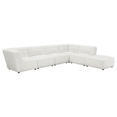 Sunny Square Upholstered Ottoman Natural - 551623