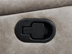 Greer Upholstered Motion Reclining Sofa Taupe - 651351