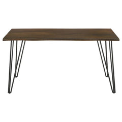 Topeka 6-piece Dining Set Mango Cocoa and Gunmetal - 193851-S6