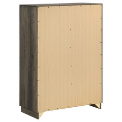 Janine 5-drawer Bedroom Chest Grey - 223555