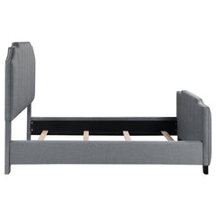 Fiona Upholstered Full Panel Bed Light Grey - 306029F