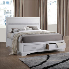 Miranda Wood Eastern King Storage Panel Bed White - 205111KE