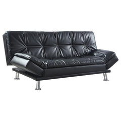 Dilleston Upholstered Tufted Convertible Sofa Bed Black - 300281