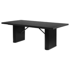 Catherine Rectangular Double Pedestal Dining Table Black - 106251